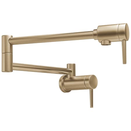 Delta Contemporary Wall Mount Pot Filler Champagne Bronze 1165LF-CZ